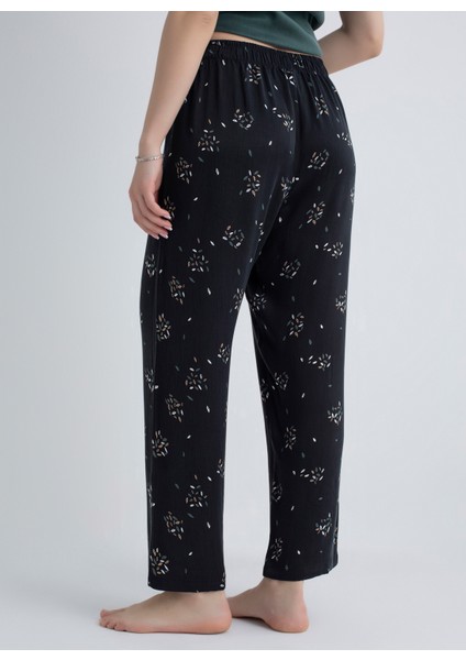 Siyah Kadın Pijama Alt 50VIV10708
