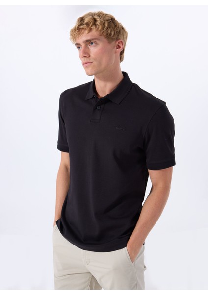 Siyah Erkek Polo T-Shirt Pe_ınterlock modelleri