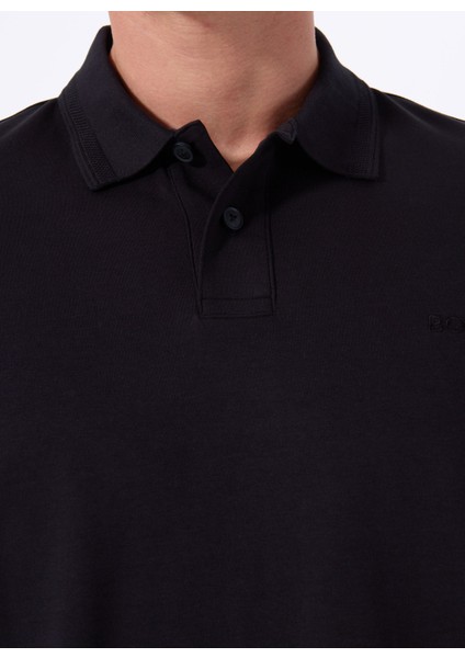 Siyah Erkek Polo T-Shirt Pe_ınterlock fırsatları