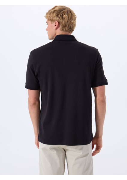 Siyah Erkek Polo T-Shirt Pe_ınterlock indirimleri