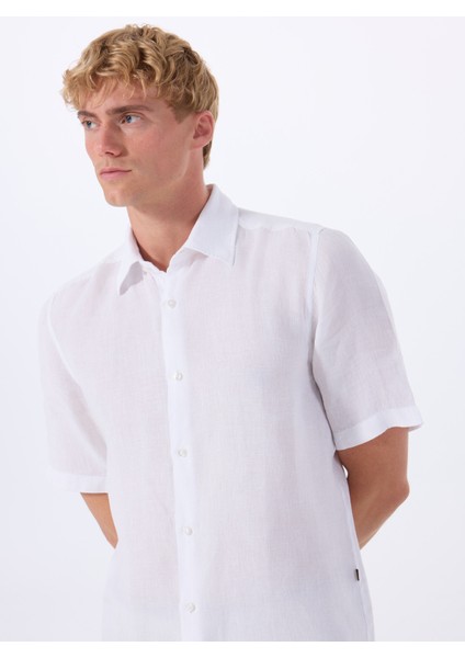 Regular Fit Gömlek Yaka Beyaz Erkek Gömlek Rash fiyatları