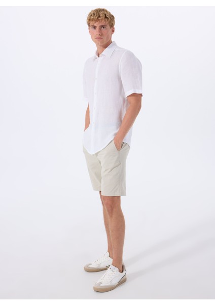 Regular Fit Gömlek Yaka Beyaz Erkek Gömlek Rash modelleri