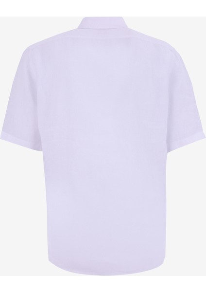 Regular Fit Gömlek Yaka Beyaz Erkek Gömlek Rash