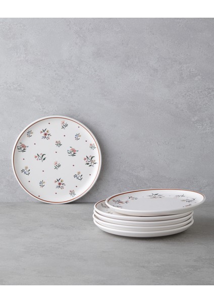 Lamour Seramik 6'lı Pasta Tabağı 20 cm Renkli fiyatları