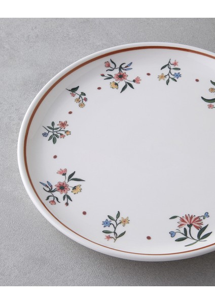 Lamour Seramik 6'lı Pasta Tabağı 20 cm Renkli modelleri