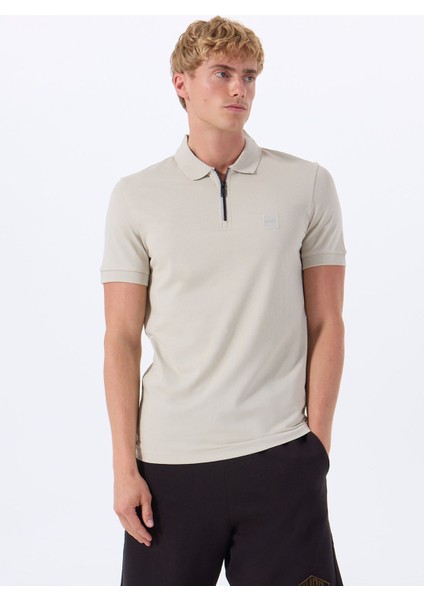 Bej Erkek Polo T-Shirt Passerzip modelleri