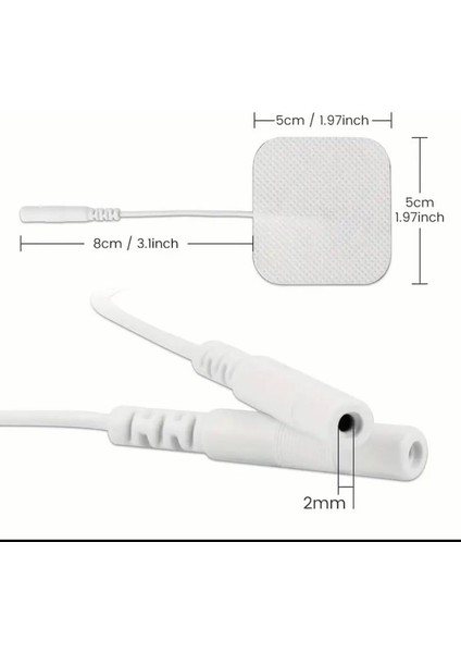 Tens Elektrot 5x5 cm 4'lü 1 Paket Köpük modelleri