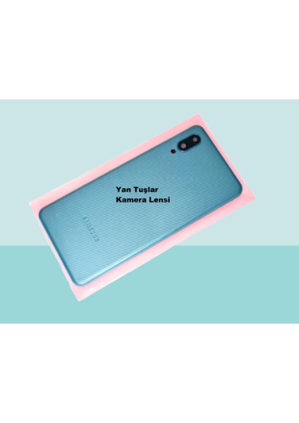 - Samsung Galaxy A02 Full Kasa Arka Kapak Batarya Kapağı - Mavi
