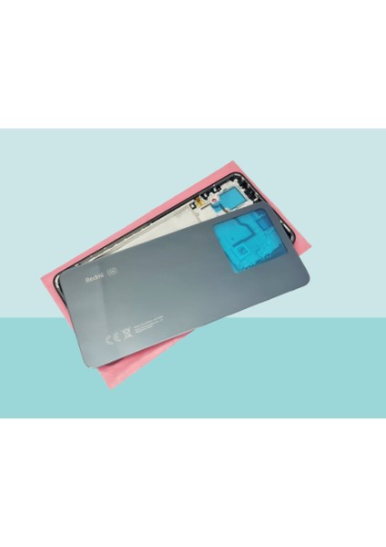 - Xiaomi Redmi Note 13 Pro - 5g - Full Kasa Arka Kapak Batarya Kapağı - Siyah