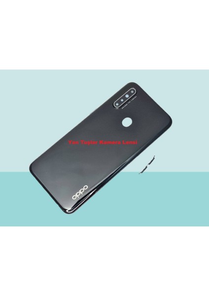 - Oppo A31 Full Kasa Arka Kapak Batarya Kapağı - Siyah