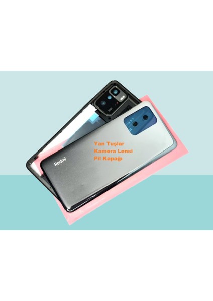 - Xiaomi Redmi Note 10 Pro (5g) Full Kasa Arka Kapak Batarya Kapağı - Siyah