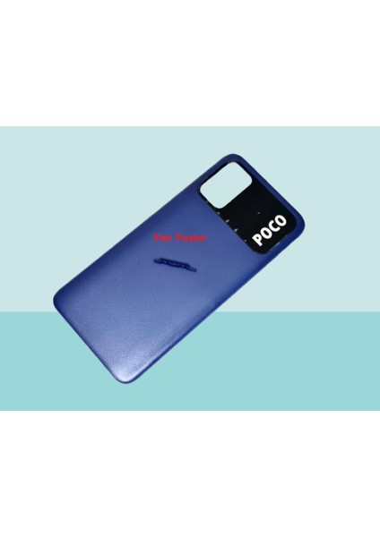 - Xiaomi Poco M3 Full Kasa Arka Kapak Batarya Kapağı - Mavi