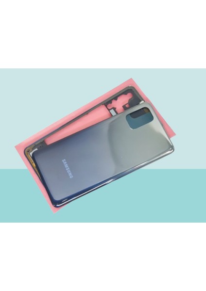 - Samsung Galaxy M31S Full Kasa Arka Kapak Batarya Kapağı - Mavi