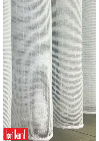 Leora 1/3 Sık Pileli Ütü İstemez Kırışmaz Düz Tül Perde