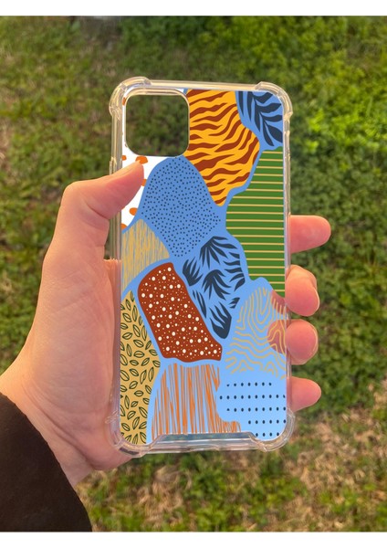 Iphone 11 Pro Max Uyumlu Aynalı Leopar Desenli Darbe Kamera Korumalı Silikon Telefon Kılıfı