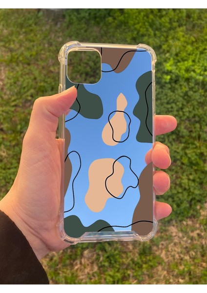 Iphone 11 Pro Max Uyumlu Aynalı Desenli Darbe Kamera Korumalı Silikon Telefon Kılıfı