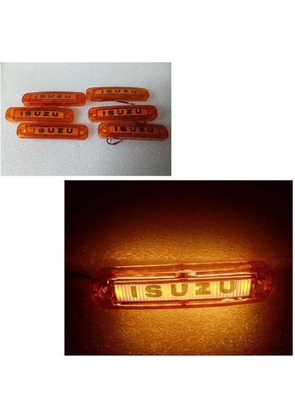 ( 6 x Adet ) 1 Set Isim Logo Parmak Lamba 12V & 24V Isuzu Sarı fiyatları