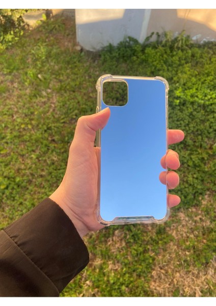 Iphone 11 Pro Max Uyumlu Aynalı Desenli Darbe Kamera Korumalı Silikon Telefon Kılıfı