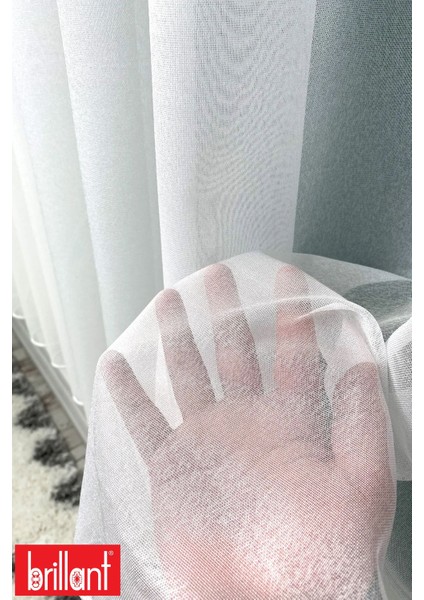 Star 1/3 Sık Pileli Ütü İstemez Kırışmaz Düz Tül Perde