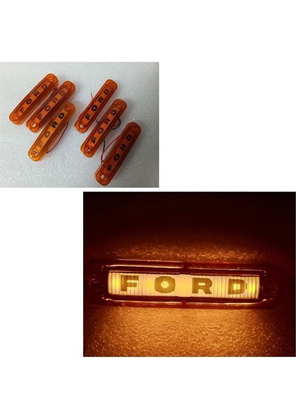 (6 x Adet ) 1 Set Isim Logo Parmak Lamba 12V & 24V Ford Sarı fiyatları