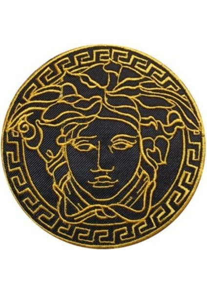 Cırt Bantlı Medusa Arma | 9x9 cm Nakışlı Taktik Patch