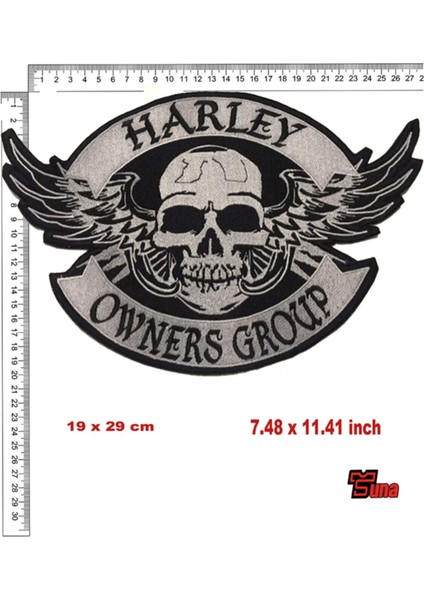 Harley Owner Group Büyük Boy Sırt Arması Patch fiyatları