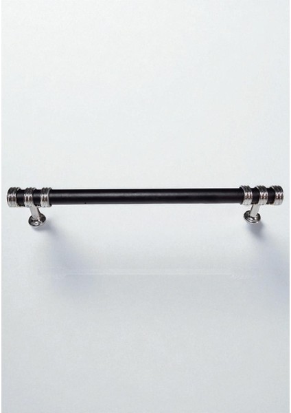 Nesli Alüminyum Metal Lüks Modern Mobilya Çekmece Mutfak Dolabı Kulpu Siyah-Krom 192MM (10 Adet) modelleri