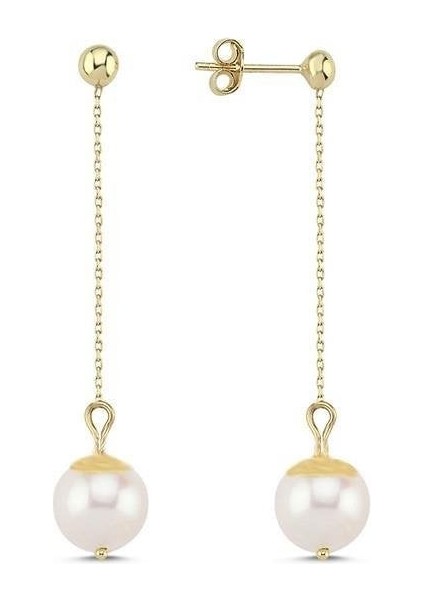 Doğal Inci Sallantılı Küpe