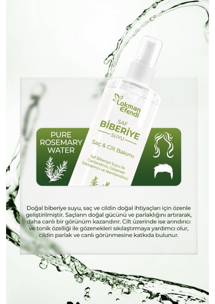 Saf Biberiye Suyu 200 ml modelleri