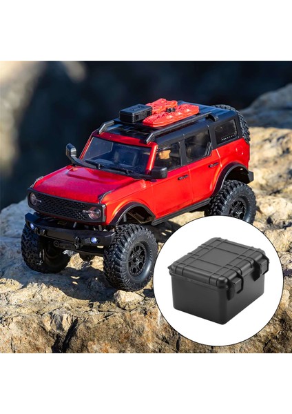 3 Adet Plastik Rc Araba Saklama Kutusu Dekorasyon Aracı Traxxas Trx4 Eksenel SCX10 90046 D90 1/10 Rc Paletli Aksesuarları Siyah (Yurt Dışından) fırsatları