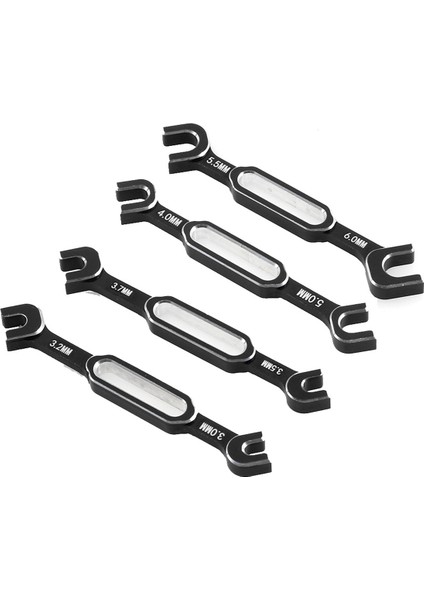 Anahtar Ayarı Itme Çubuğu Anahtarı Gerdirme Somunu Topu Uçlu Bağlantı Sökücü Aracı Rc Araba Için 3/3.2/3.5/3.7/4/5/5.5/6mm-Siyah (Yurt Dışından)