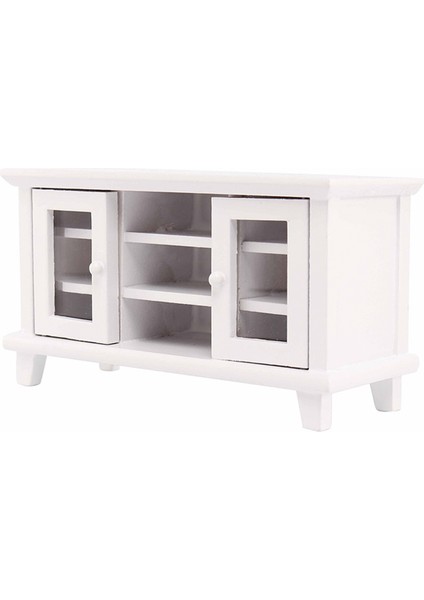 1/12 Ölçekli Dollhouse Mobilya Minyatürleri Tv Dolabı Standı Masa Ahşap Mobilya Bebek Evi Dekor Oyuncak (Yurt Dışından)