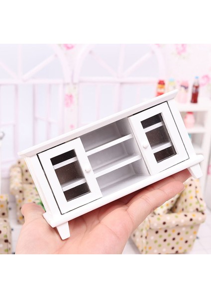 1/12 Ölçekli Dollhouse Mobilya Minyatürleri Tv Dolabı Standı Masa Ahşap Mobilya Bebek Evi Dekor Oyuncak (Yurt Dışından) indirimleri