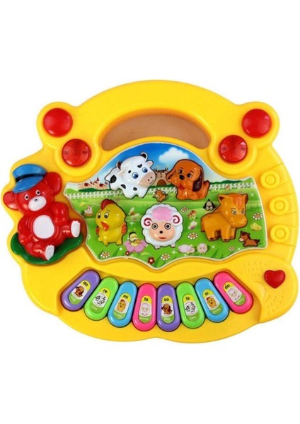 Erken Eğitim 1 Yaşındakiler Bebek Oyuncak Hayvan Çiftliği Piyano Müzik Gelişim Oyuncakları Çocuklar ve Çocuklar Için Bebek Müzik Aleti Erkek ve Kız Çocukları (Sarı) (Yurt Dışından)