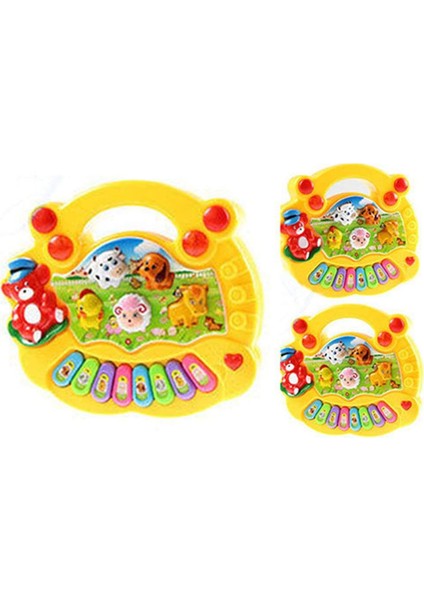 Erken Eğitim 1 Yaşındakiler Bebek Oyuncak Hayvan Çiftliği Piyano Müzik Gelişim Oyuncakları Çocuklar ve Çocuklar Için Bebek Müzik Aleti Erkek ve Kız Çocukları (Sarı) (Yurt Dışından) fırsatları