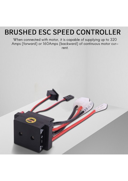 Rc Esc 320A 6-12V Fırçalı Esc Hız Kontrol Cihazı, Rc Tekne U6L5 Için 2A Bec'li (Yurt Dışından) modelleri