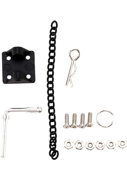 1/10 Rc Kaya Paletli Metal Çekme Köstek Römork Kancası Eksenel SCX10 90046 Tamiya CC01 RC4WD D90 D110 (Yurt Dışından)