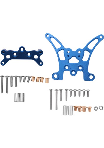 2 Adet Metal Ön ve Arka Şok Kulesi Tamiya TT-02B TT02B 1/10 Rc Araba Yükseltme Parçaları Aksesuarları (Yurt Dışından)