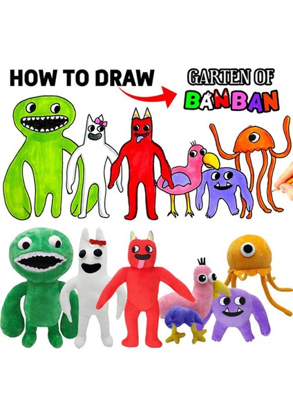 Banban Yeni Garten Peluş Oyun Animasyon Çevreleyen Oyuncaklar Çocuk Çocuk Doğum Günü Peluş Hediyeler, Pembe (Yurt Dışından) indirimleri