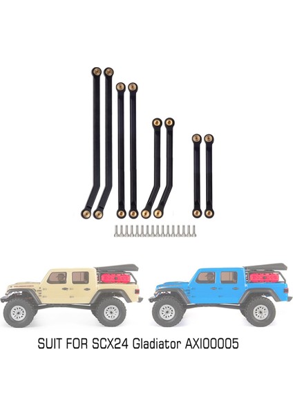 8 Adet Cnc Yüksek Gümrükleme Şasi Bağlantı Çubuğu Değiştirin Y-Link 1/24 Rc Paletli Araba Eksenel SCX24 AXI00005 Jeep Gladyatör,2 (Yurt Dışından) indirimleri