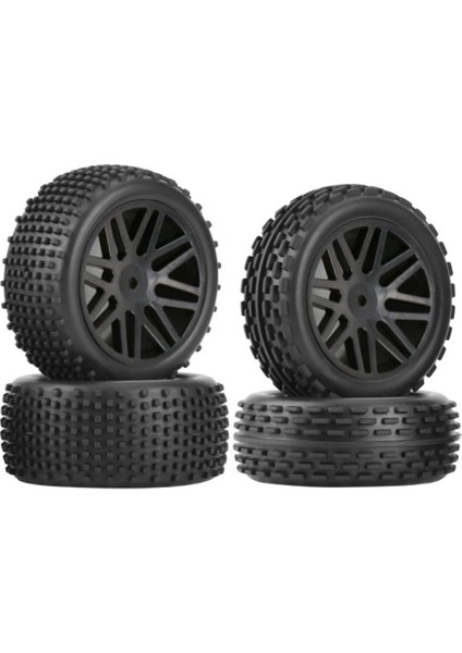 4 Adet 85MM Lastik Tekerlek Wltoys 144001 144010 124007 124017 124019 Tamiya Hsp 1/10 1/12 1/14 Rc Araba Off Road Buggy, Siyah (Yurt Dışından)