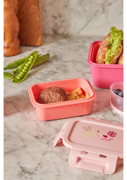 Küçük Yemek Kutusu Pembe Vahşi Yaşam modelleri