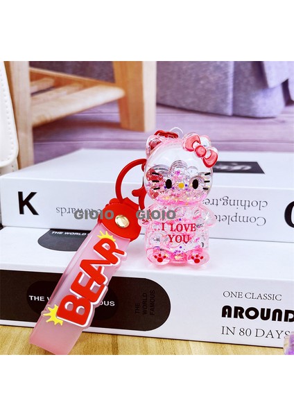 Gıoıo Yeni Sevimli Kedi Pençe Çapraz Giyinme Kurumi Bebek Araba Anahtarlık Büyük Kulak Köpek Çift Okul Çantası Hediye Anahtarlık Kolye (Yurt Dışından)