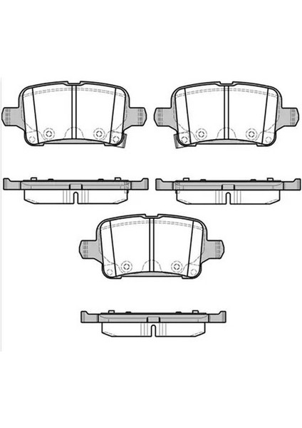 Opel Astra Arka Fren Balatasi (2015-2021) 39037199 MGA55678 1.4, 1.6 Cdtı, 1.5 Cdtı