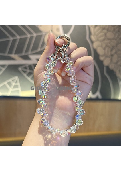 Gıoıo Yeni Macaron Şeker Rengi Sevimli Akın Renkli Ayı Anahtarlık El Yapımı Boncuklu Çanta Anahtarlık Telefon Zinciri (Yurt Dışından)