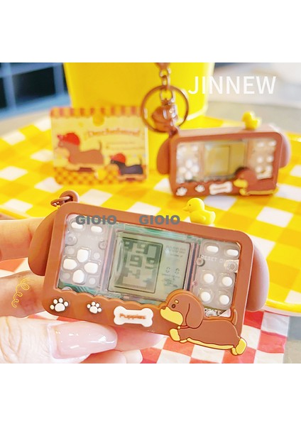 Gıoıo Yeni Eğlenceli Bulmaca Animasyon Dıy Anahtarlık Kolye Yaratıcı Zarif Sevimli Evcil Hayvan Sırt Çantası Kolye Hediye (Yurt Dışından)