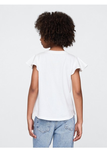 Kız Çocuk Beyaz Kids Flippy-Sequin Grafik T-Shirt modelleri