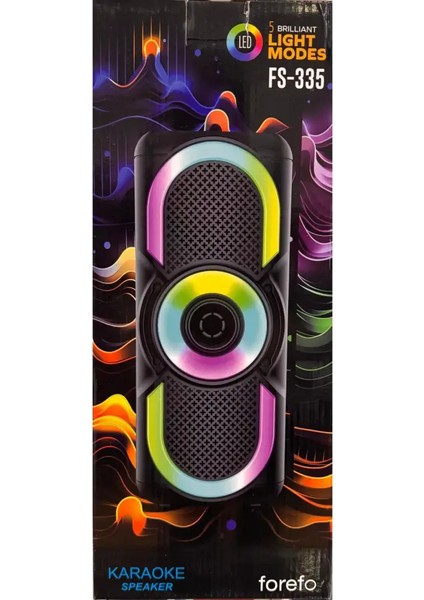 Forefo Kablosuz Kareoke Bluetooth Hoparlör 10 Watt Çoklu Giriş Ses Aygıtı Fe-335 indirimleri