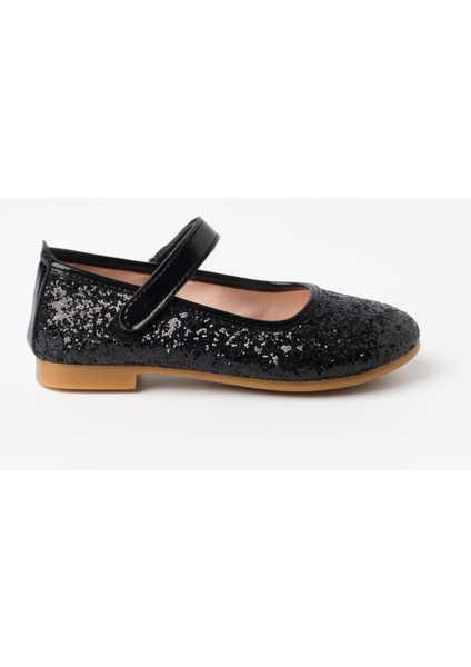 Siyah Simli Cırtlı Kız Çocuk Ayakkabı fiyatları