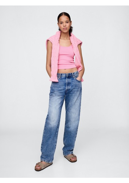 Kadın Pembe Yuvarlak Yaka Crop Atlet fırsatları